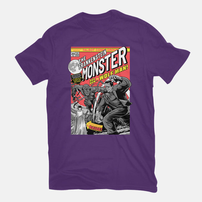 Monster V Wolf-Womens-Basic-Tee-boltfromtheblue
