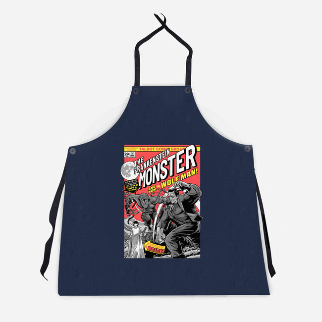 Monster V Wolf-Unisex-Kitchen-Apron-boltfromtheblue