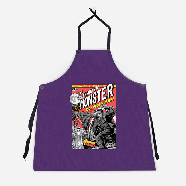 Monster V Wolf-Unisex-Kitchen-Apron-boltfromtheblue