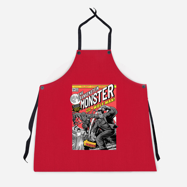 Monster V Wolf-Unisex-Kitchen-Apron-boltfromtheblue