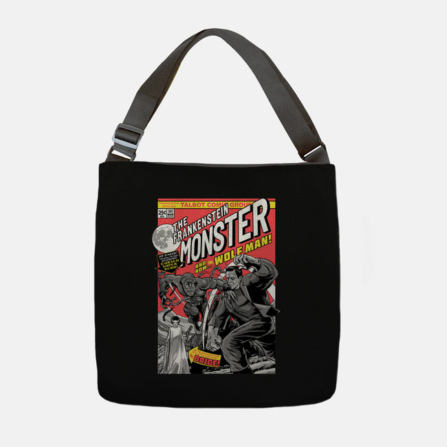 Monster V Wolf-None-Adjustable Tote-Bag-boltfromtheblue