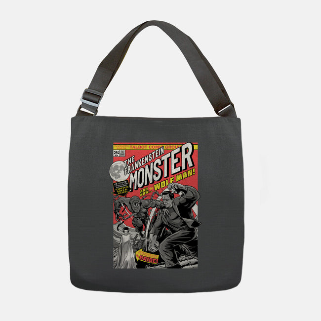 Monster V Wolf-None-Adjustable Tote-Bag-boltfromtheblue
