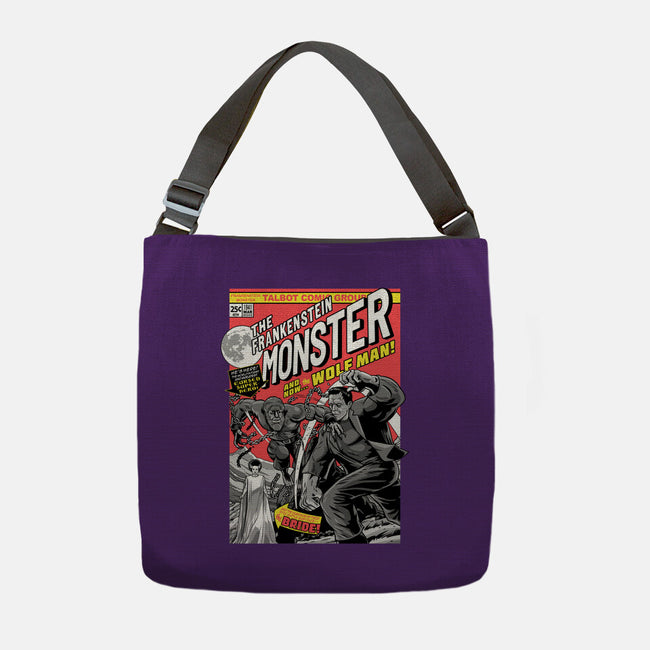 Monster V Wolf-None-Adjustable Tote-Bag-boltfromtheblue