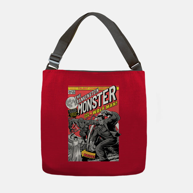 Monster V Wolf-None-Adjustable Tote-Bag-boltfromtheblue