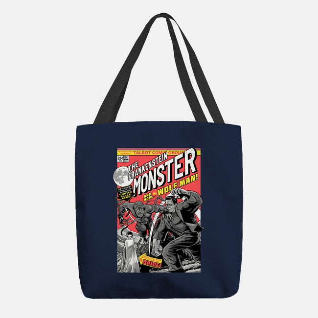Monster V Wolf-None-Basic Tote-Bag-boltfromtheblue