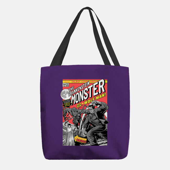 Monster V Wolf-None-Basic Tote-Bag-boltfromtheblue