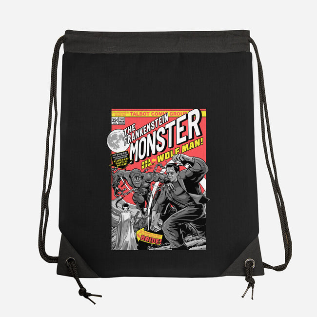 Monster V Wolf-None-Drawstring-Bag-boltfromtheblue