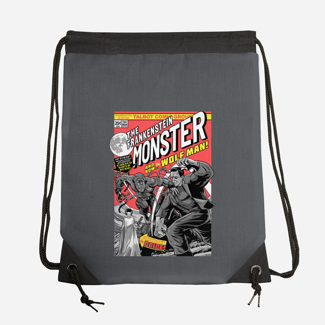Monster V Wolf-None-Drawstring-Bag-boltfromtheblue