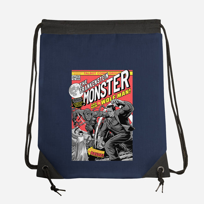Monster V Wolf-None-Drawstring-Bag-boltfromtheblue