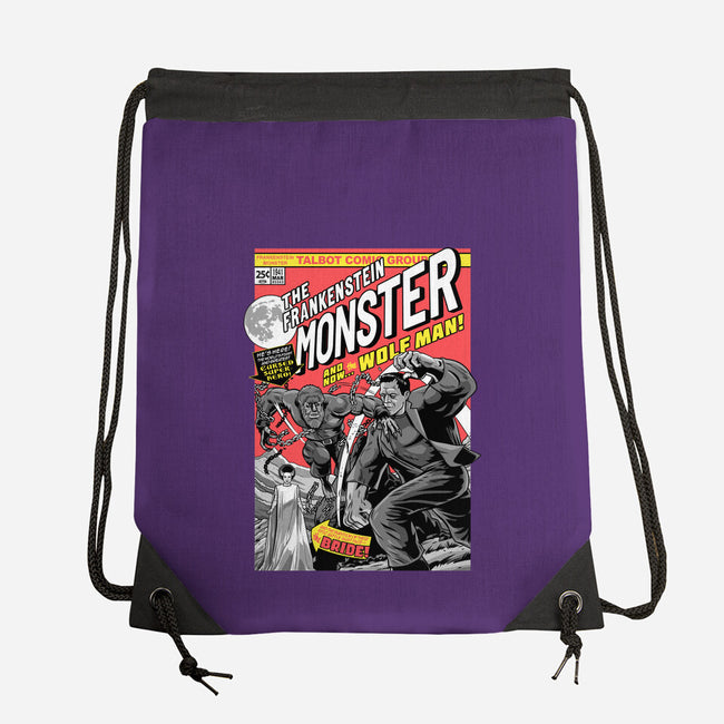 Monster V Wolf-None-Drawstring-Bag-boltfromtheblue