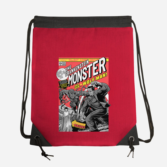 Monster V Wolf-None-Drawstring-Bag-boltfromtheblue
