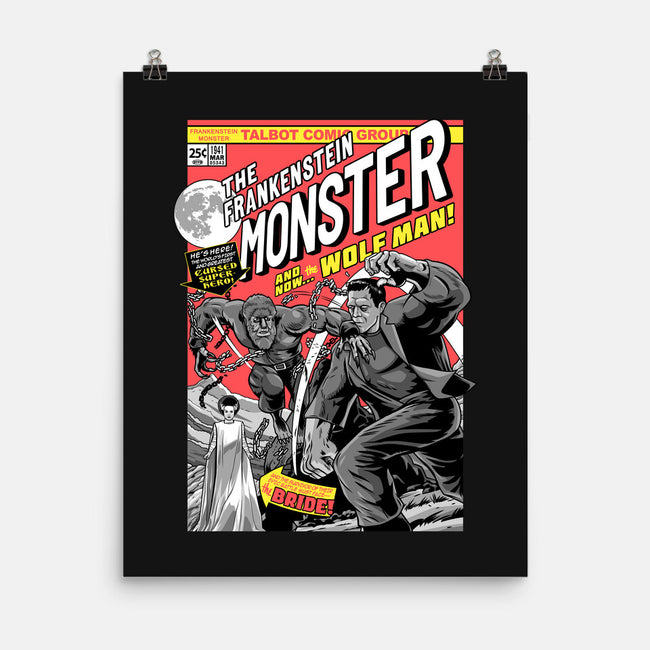 Monster V Wolf-None-Matte-Poster-boltfromtheblue