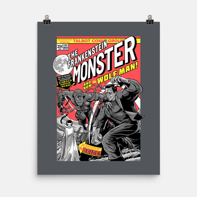 Monster V Wolf-None-Matte-Poster-boltfromtheblue