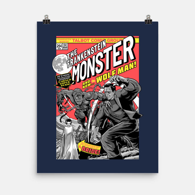 Monster V Wolf-None-Matte-Poster-boltfromtheblue