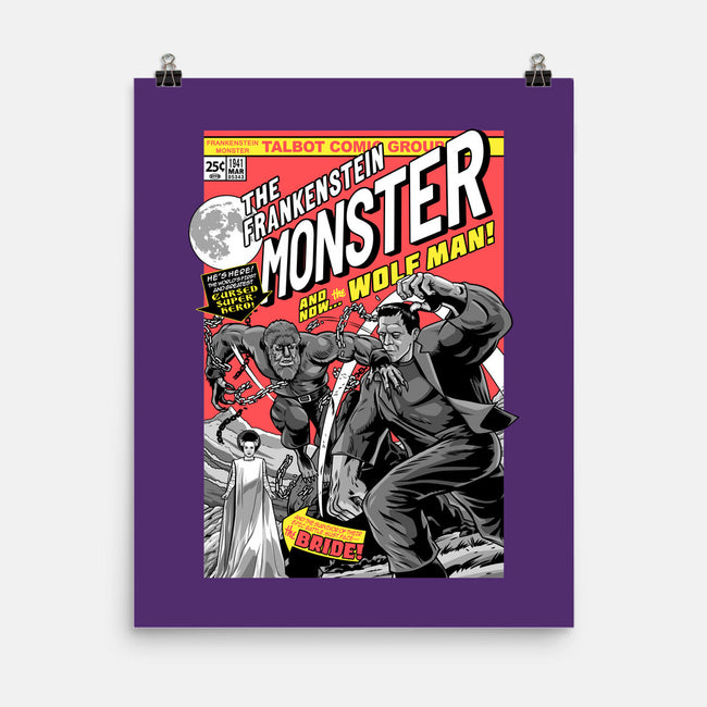Monster V Wolf-None-Matte-Poster-boltfromtheblue