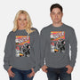 Monster V Wolf-Unisex-Crew Neck-Sweatshirt-boltfromtheblue