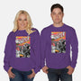 Monster V Wolf-Unisex-Crew Neck-Sweatshirt-boltfromtheblue