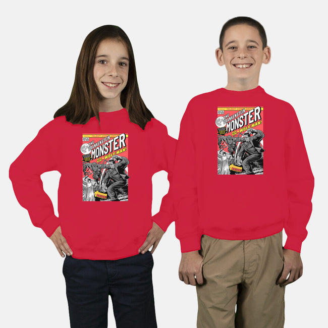 Monster V Wolf-Youth-Crew Neck-Sweatshirt-boltfromtheblue