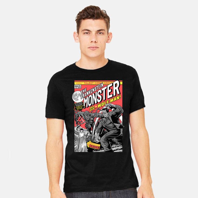 Monster V Wolf-Mens-Heavyweight-Tee-boltfromtheblue