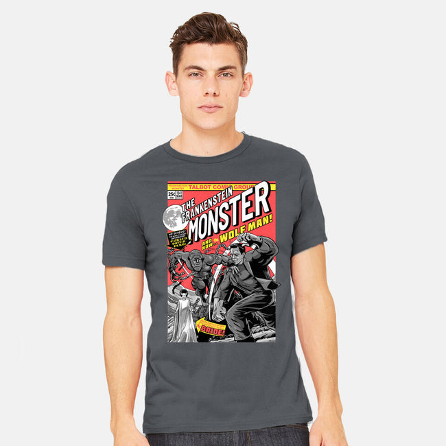 Monster V Wolf-Mens-Heavyweight-Tee-boltfromtheblue