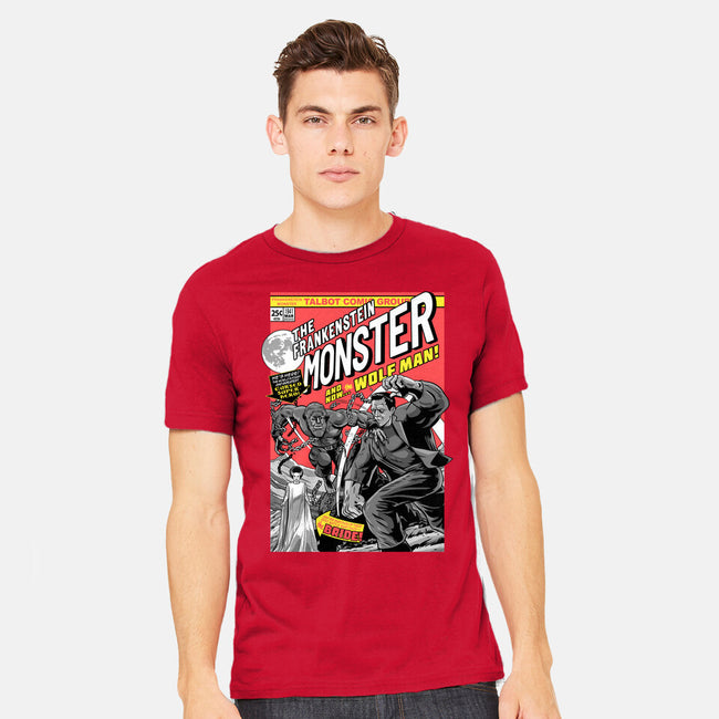 Monster V Wolf-Mens-Heavyweight-Tee-boltfromtheblue