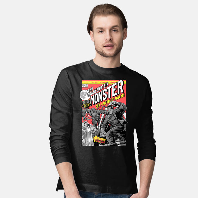 Monster V Wolf-Mens-Long Sleeved-Tee-boltfromtheblue