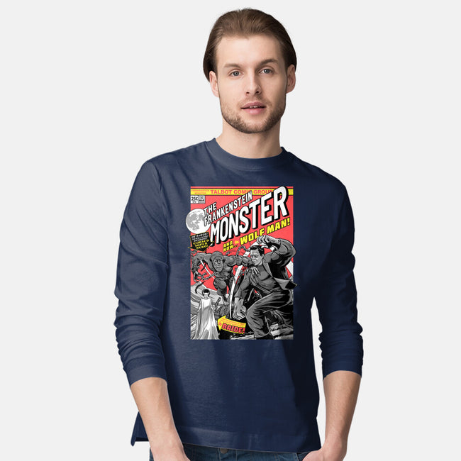 Monster V Wolf-Mens-Long Sleeved-Tee-boltfromtheblue