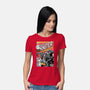 Monster V Wolf-Womens-Basic-Tee-boltfromtheblue