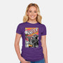 Monster V Wolf-Womens-Fitted-Tee-boltfromtheblue