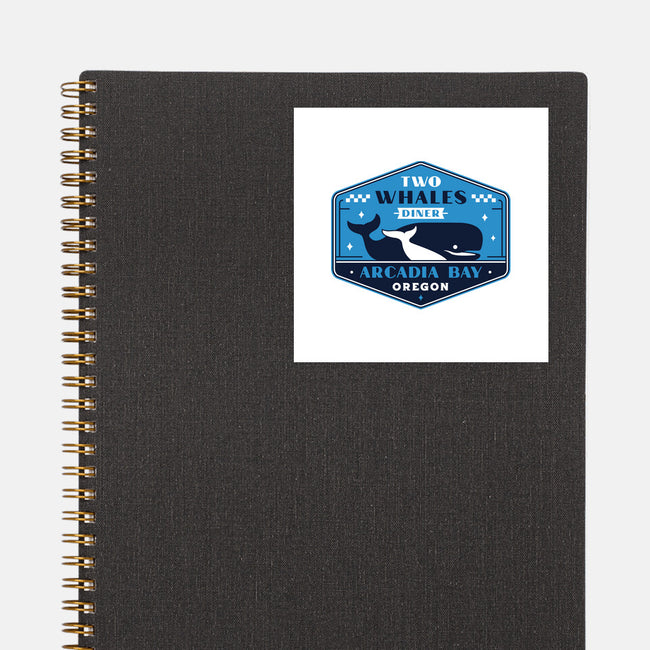 Two Whales Diner Crest-None-Glossy-Sticker-LAGELANTEE