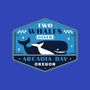 Two Whales Diner Crest-Womens-Fitted-Tee-LAGELANTEE