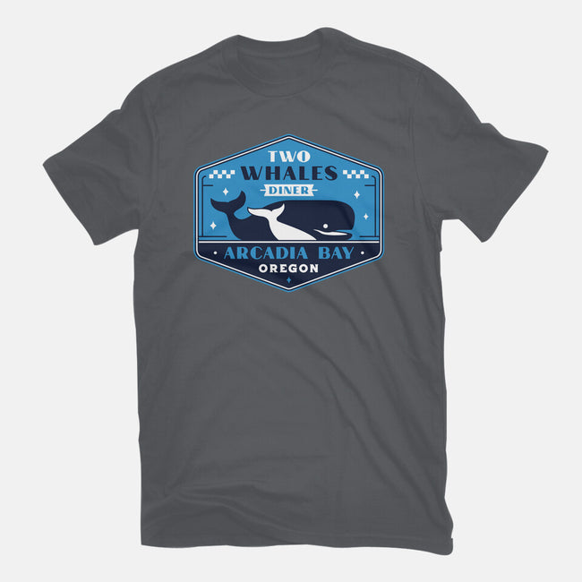 Two Whales Diner Crest-Mens-Basic-Tee-LAGELANTEE