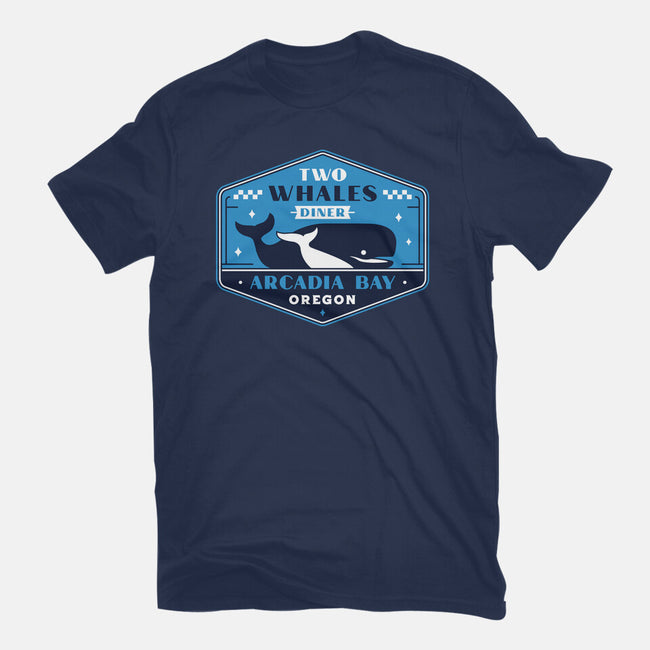 Two Whales Diner Crest-Womens-Basic-Tee-LAGELANTEE
