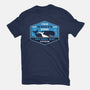 Two Whales Diner Crest-Womens-Fitted-Tee-LAGELANTEE