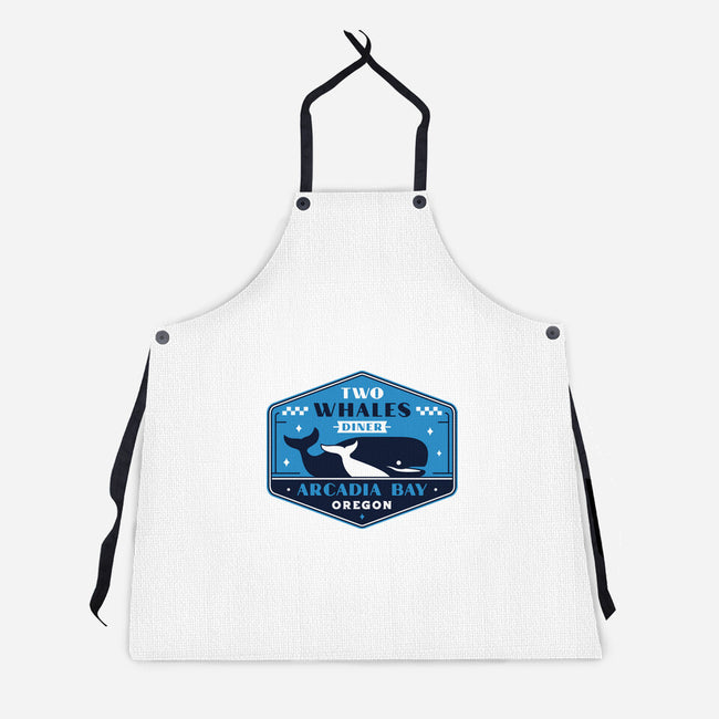 Two Whales Diner Crest-Unisex-Kitchen-Apron-LAGELANTEE