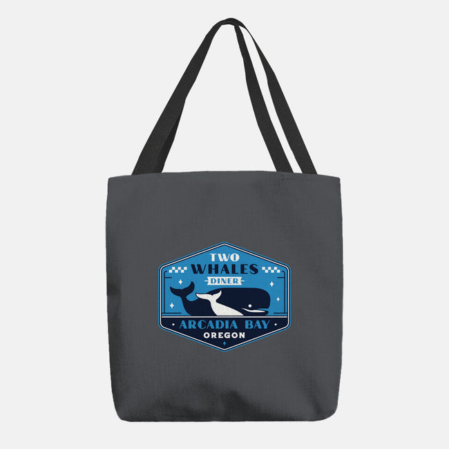 Two Whales Diner Crest-None-Basic Tote-Bag-LAGELANTEE