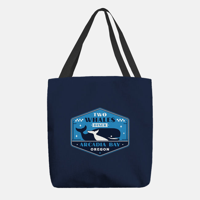 Two Whales Diner Crest-None-Basic Tote-Bag-LAGELANTEE