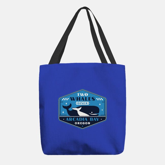 Two Whales Diner Crest-None-Basic Tote-Bag-LAGELANTEE