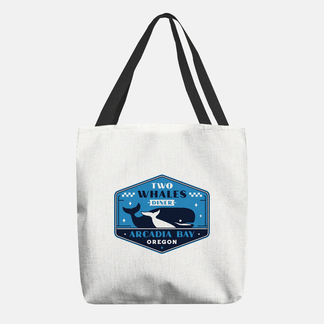 Two Whales Diner Crest-None-Basic Tote-Bag-LAGELANTEE