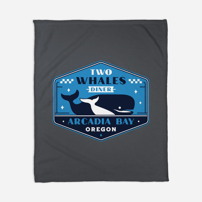 Two Whales Diner Crest-None-Fleece-Blanket-LAGELANTEE