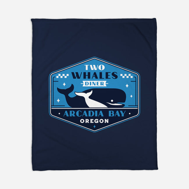 Two Whales Diner Crest-None-Fleece-Blanket-LAGELANTEE