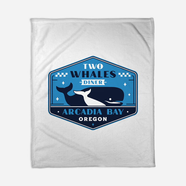 Two Whales Diner Crest-None-Fleece-Blanket-LAGELANTEE