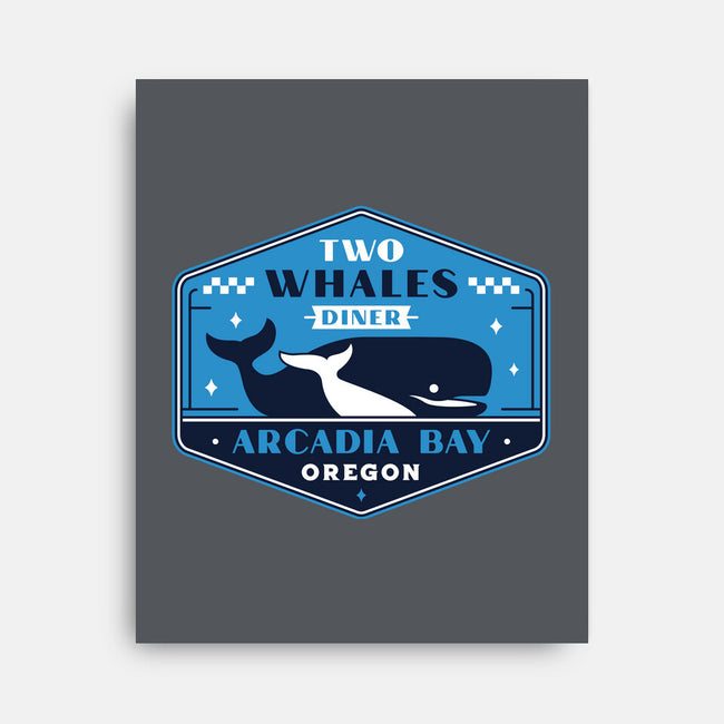 Two Whales Diner Crest-None-Stretched-Canvas-LAGELANTEE