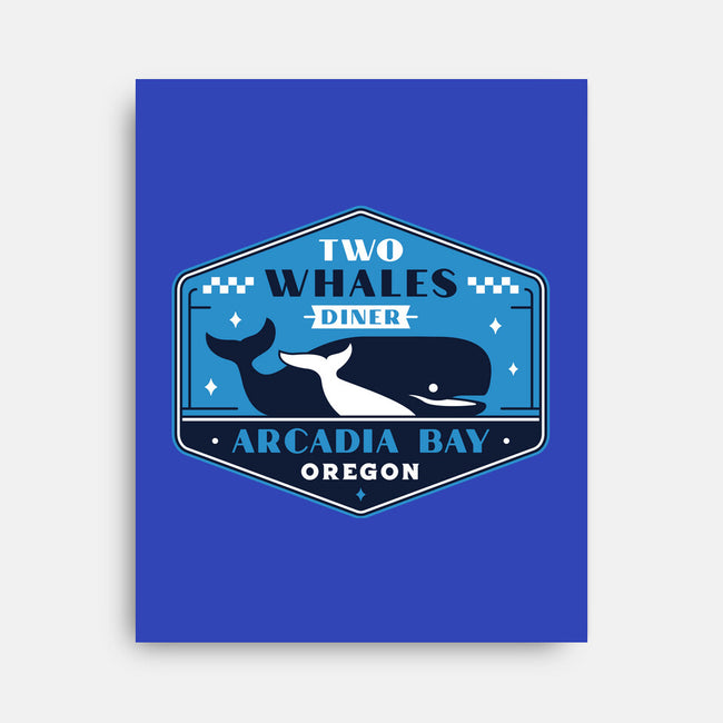 Two Whales Diner Crest-None-Stretched-Canvas-LAGELANTEE