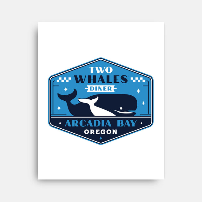 Two Whales Diner Crest-None-Stretched-Canvas-LAGELANTEE