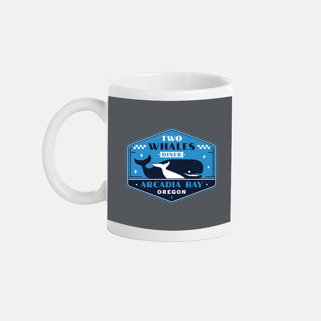 Two Whales Diner Crest-None-Mug-Drinkware-LAGELANTEE