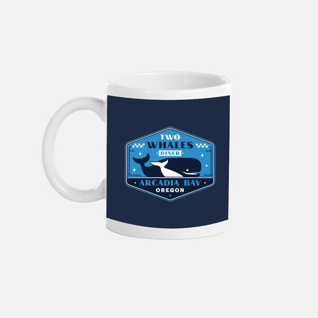 Two Whales Diner Crest-None-Mug-Drinkware-LAGELANTEE