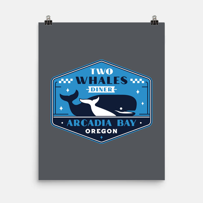 Two Whales Diner Crest-None-Matte-Poster-LAGELANTEE