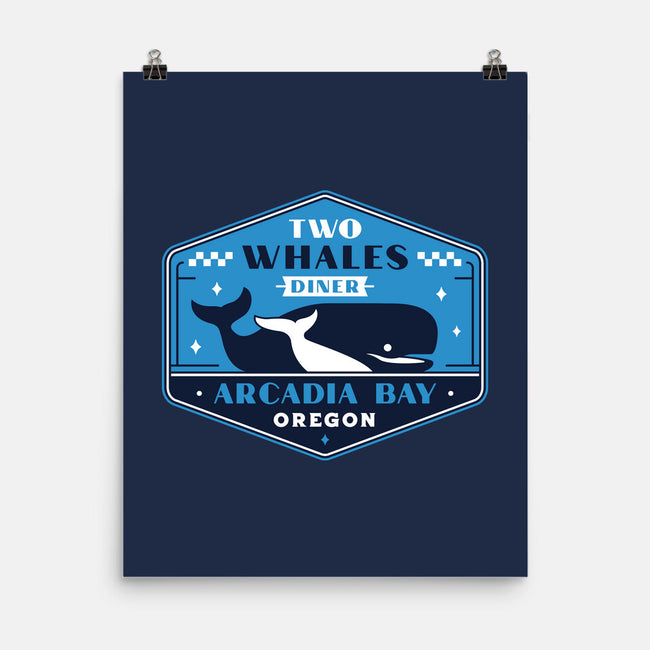 Two Whales Diner Crest-None-Matte-Poster-LAGELANTEE