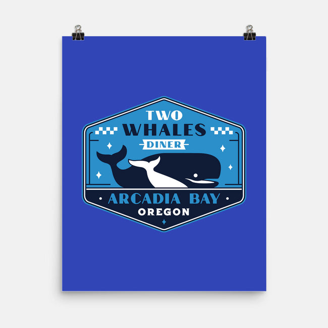 Two Whales Diner Crest-None-Matte-Poster-LAGELANTEE